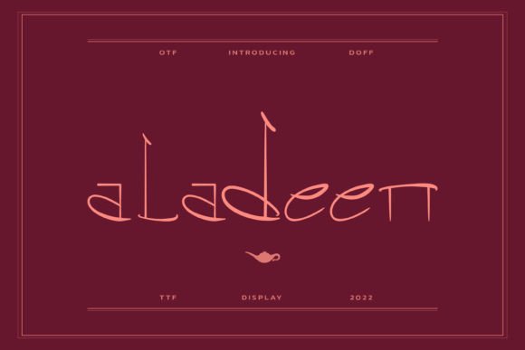 Aladeen: A Display Font with Artistic Arabic Roots