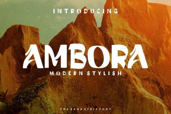 Ambora: A Display Font That Knows How to Hold a Room