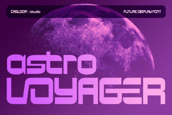 Astro Voyager: A Futuristic Display Typeface for Bold Editorial Design