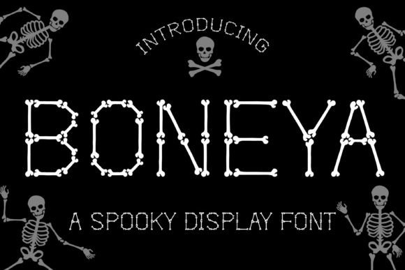 Boneya: A Spooky Display Typeface for Web Projects