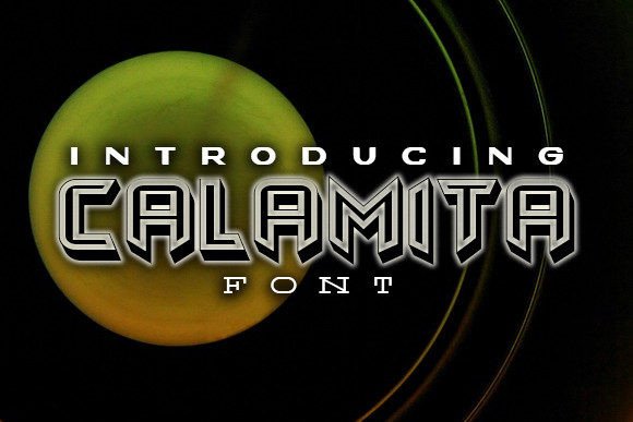 Calamita: A Bold 3D Typeface for Makers and Sellers