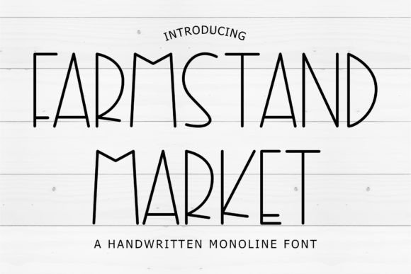 Farmstand Market Font: A Tall & Joyful Typeface for Branding