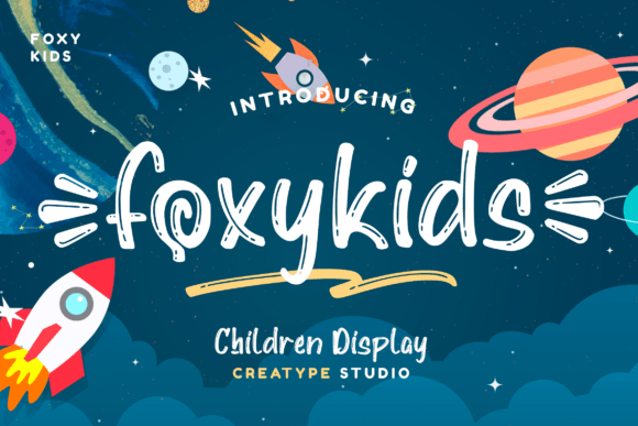 Foxykids Typeface: A Playful Font for Crafters & Makers
