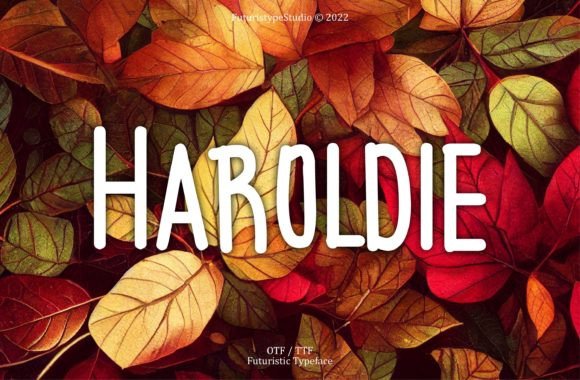 Haroldie: A Display Font That Makes Handmade Products Shine
