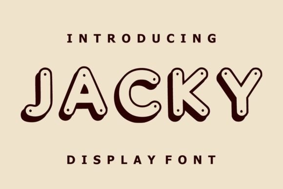 Jacky: A Warm Display Font for Small Business Owners
