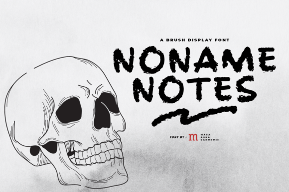 Noname Notes: Spooky Display Font for Makers