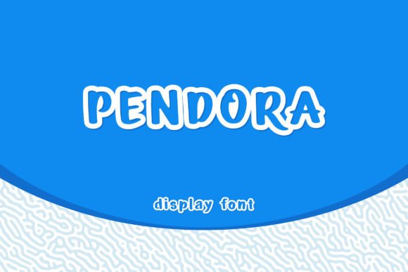 Pendora: A Handmade Outline Display Font for Creative Business Owners