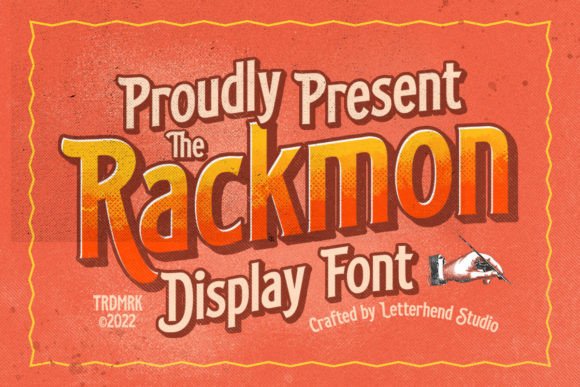 Rackmon: A Vintage Display Font That Commands Attention