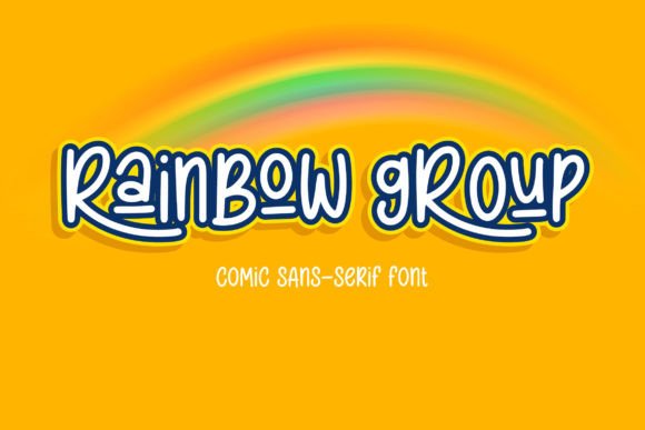 Rainbow Group: A Retro Display Font for Digital Experiences