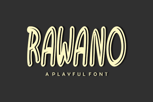 Rawano: A Playful Display Font for Memorable Branding
