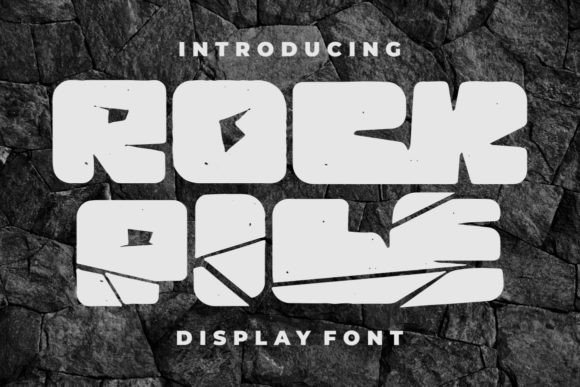 Rock Pile: A Bold Display Font for Editorial Layouts