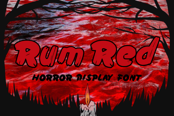 Rum Red: A Hands-On Horror Display Font Review for Makers