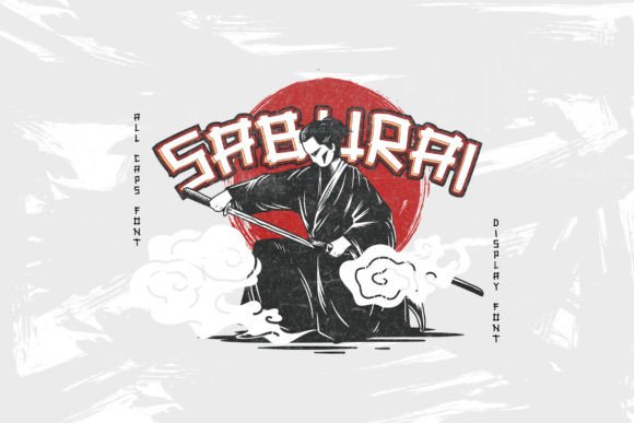 Saburai: A Display Font with Sharp Modern Energy