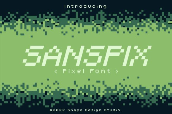 Sanspix Retro Pixel Font: A Display Typeface for Campaigns