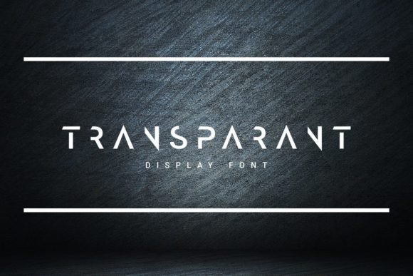 Transparant: A Clean Display Font for Makers and Shops
